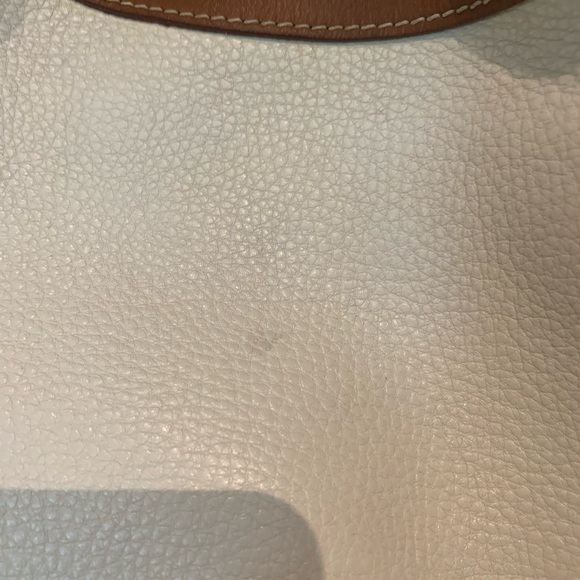 Dooney & Bourke Vintage White Leather Shoulder Bag Purse - Picture 9 of 9